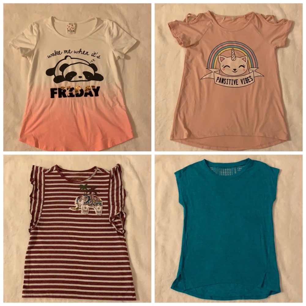 Bundle 4 girls shirts M
